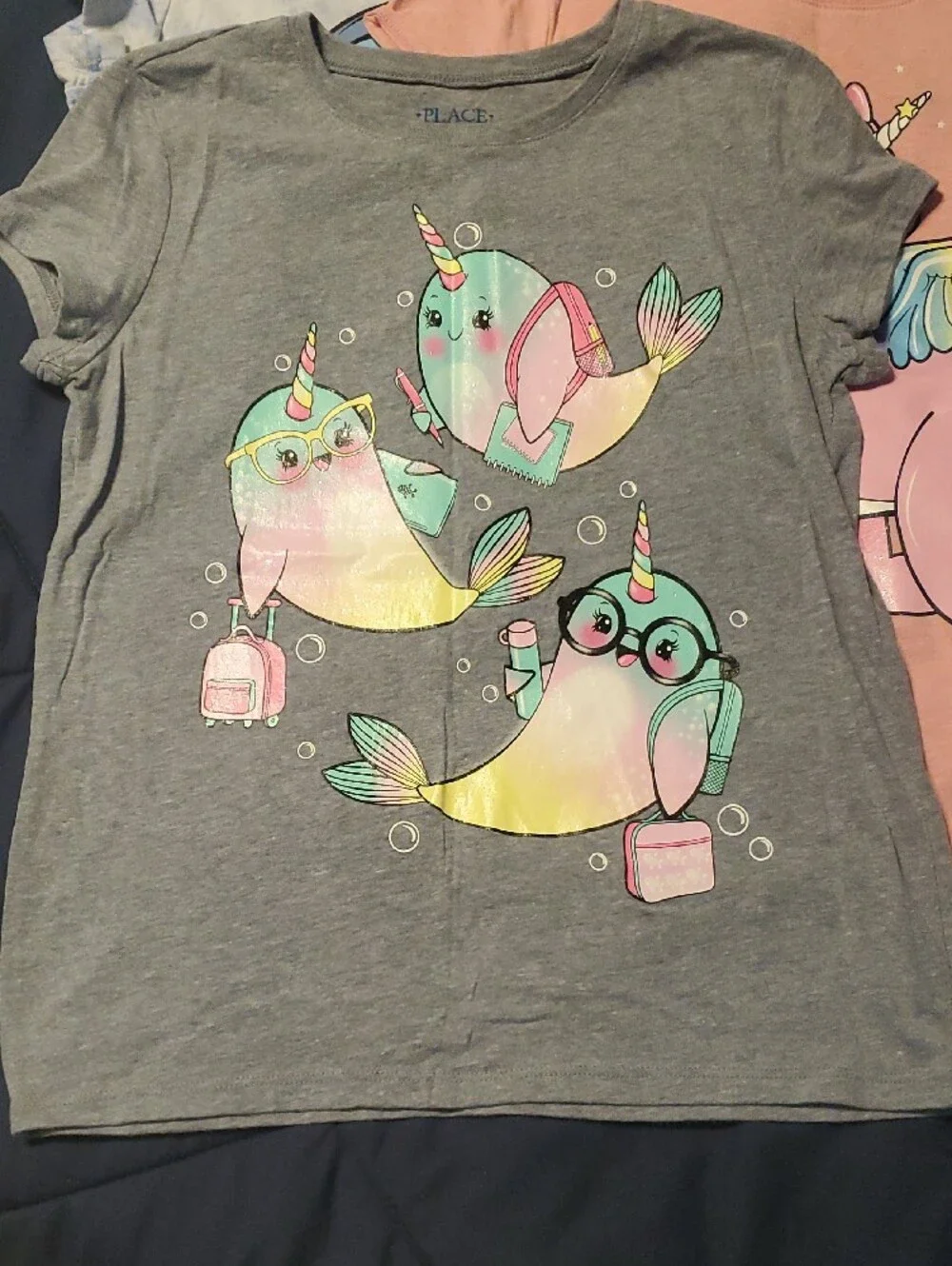 Pack Of 4 Girls Graphic Tees